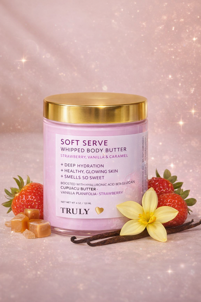 TRULY SOFT SERVE – FRESA, VAINILLA & CARAMELO
