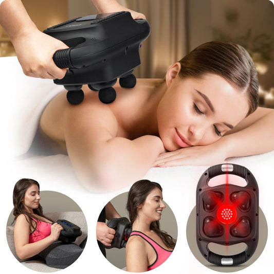 Masajeador portátil de 4 cabezas