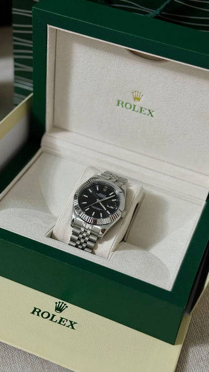 Rolex Submariner Trenzado Plateado