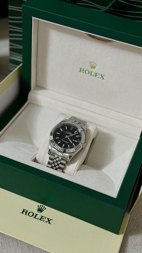 Rolex Submariner Trenzado Plateado