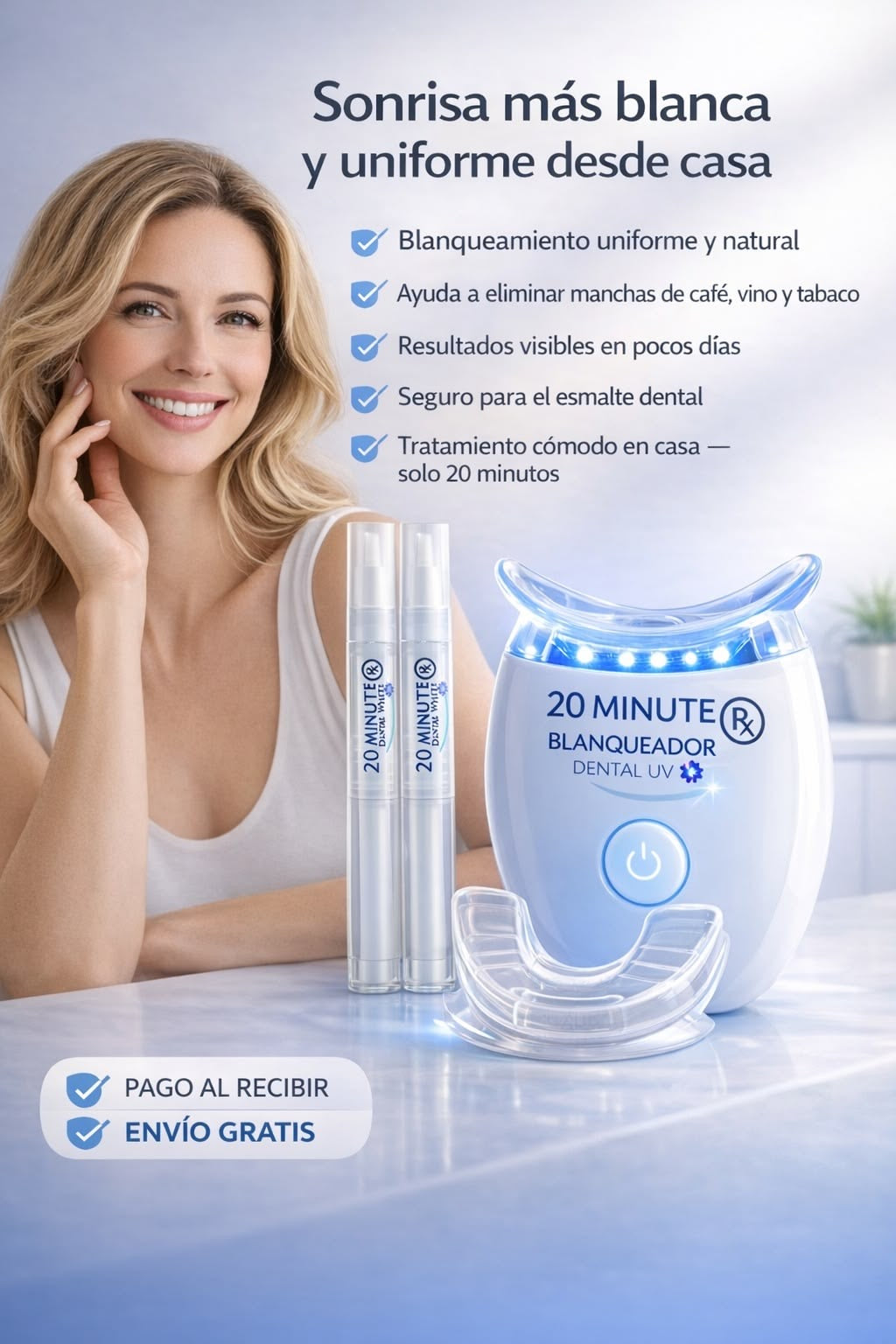 Blanqueador dental de luz UV 😁