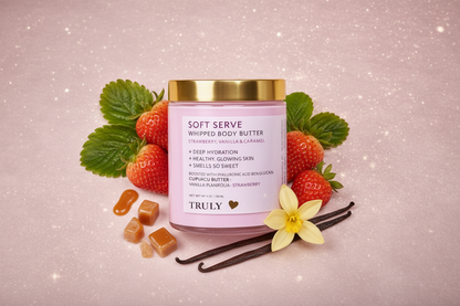 Truly Soft Serve con fragancias de fresa, vainilla y caramelo