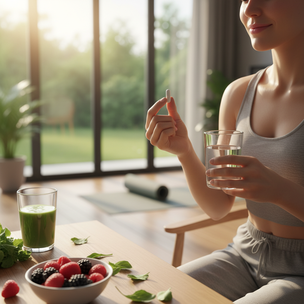 Estilo de vida saludable con suplemento cardiovascular