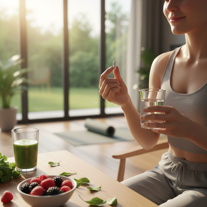 Estilo de vida saludable con suplemento cardiovascular