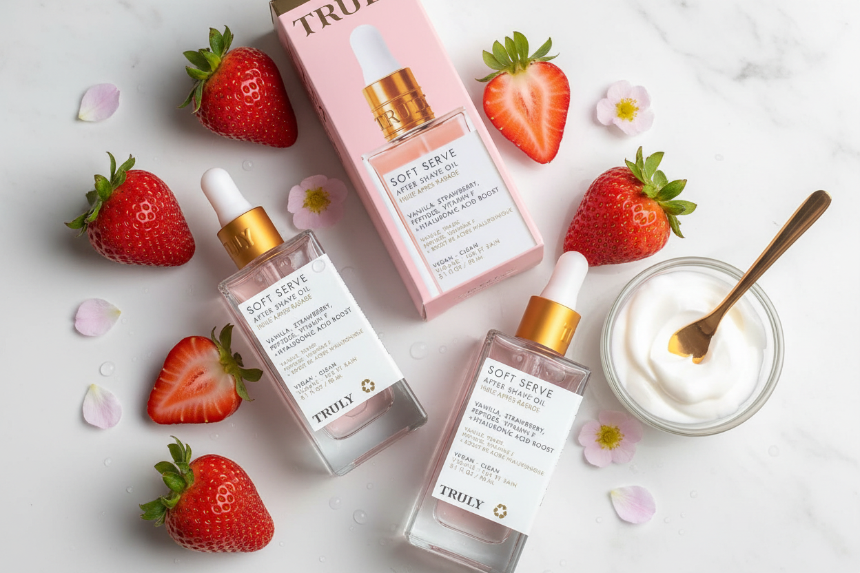 Serum Truly con fresas frescas