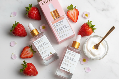 Serum Truly con fresas frescas